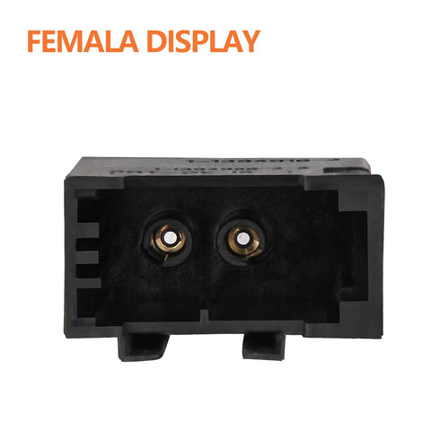 Fiber optic bypass loop adapter pair, Mellbree, male and female connectors, black plastic housing