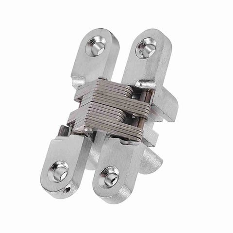 180 Degree Zinc Alloy Hidden Folding Door Hinges For Cabinets And Sliding Doors Built Tough Rustproof Stainless Steel side view