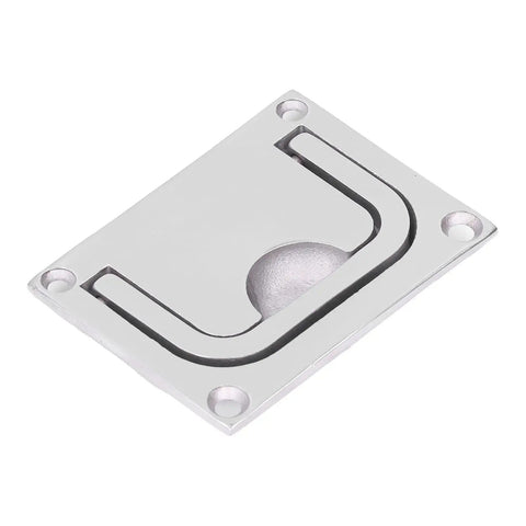 RiToEasysports stainless steel central console door elevation plate with four screw holes and a U-shaped inner slot