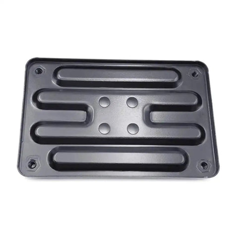 Top view of CPU Water Block Backplate for High Performance Water Cooling Install Panel with insulated back, durable iron construction.