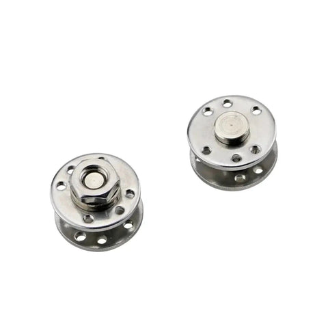 Chrome disk-damping hinge with mounting flange, 360° rotation, 6 N.m torque; two hinges shown