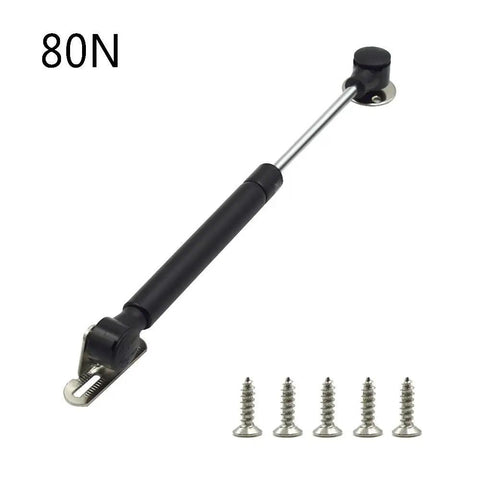 80N Heavy Duty Hydraulic Gas Struts 6 Pack Soft Close Lid Supports For Cabinets And Furniture 10 Inch Gas Springs With Screws.
