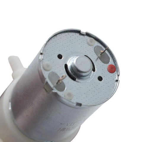 Eilumduo air pump DC 6V micro pump, metal housing, front view with exposed output shaft
