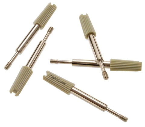 Bulk 25-Pack Thumb Screws 4-40 UNC, 52mm Length, Metal Construction With Grey Plastic Grips For Easy No-Fuss Fastening Of Serial, Printer, SVGA, VGA, DB9 And DB25 Connectors SCR-T01-25