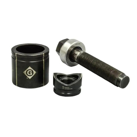 1 Inch Conduit Manual Knockout Set K3BB-1 Replaces 73BB With Knurled Grip Punch Laser Markings, components shown