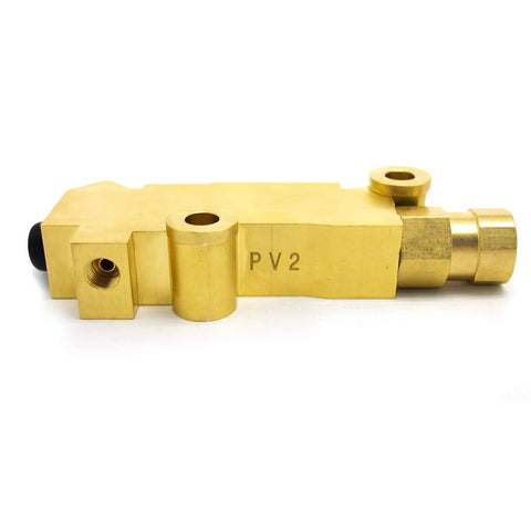 PV2 brass proportioning valve for front disc and rear drum brakes