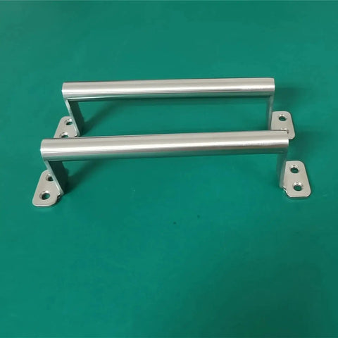 Stainless Steel Gate Handle 22 cm Long 2 Pack Barn Door Pull Hardware, durable and weather resistant, for outdoor and indoor use.