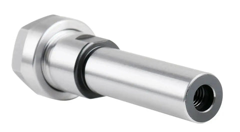 ER20 Collet Chuck Extension Rod For Milling And Drilling With Three Quarter Inch Straight Shank, front view of hardened alloy steel