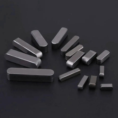Stainless Steel Feather Key Set 140 Piece Keyway Kit For Flywheels Pulleys And Machinery Round Ended Shaft Keys In 8mm 10mm 12mm 16mm 20mm 25mm 30mm Rustproof Durable Fastening Hardware For DIY Projects Pro Shops And Heavy Duty Machines