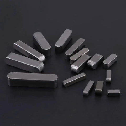 140 Piece Round Ended Drive Shaft Keys Set In Metric Key Stock For Fasteners Pro Grade Stainless Steel