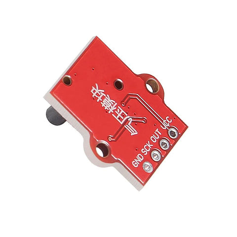 DWEII air pressure sensor module, red PCB with GND SCK OUT V terminals for Arduino 0-40KPa