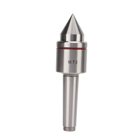 Heavy Duty Live Tailstock Center 60 Degree MT3 For Wood And Metal Lathe CNC Work With Triple Ball Bearing Design front view