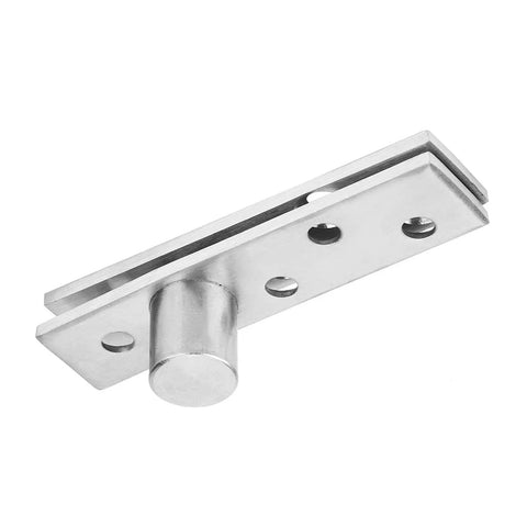 Close-up of Hidden Door Pivot Hinge Set 2 Pack, 360 Degree Stainless Steel Concealed Rotating Axis Hinges with Recessed Screw Openings