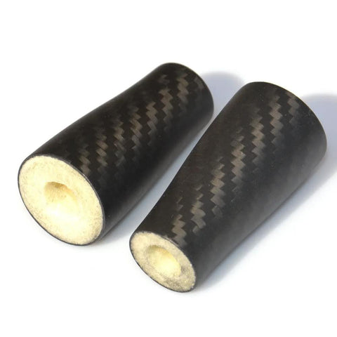 2Pcs 53mm 3K Woven Carbon Taper Grip Handle With PU Inside For Rod Building Component And DIY Rod Repair ID12mm Lightweight Yet Strong