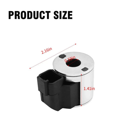 12V DC Solenoid Valve Replacement For HydraForce Deutsche Connector Zener Diode 08 80 88 98 Series dimensions view