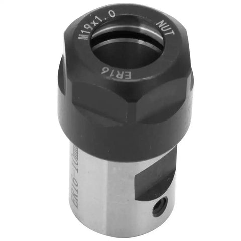 ER16 Collet Block Chuck Holder For CNC Milling Machines, Heavy Duty Pro Grade 10mm Tool Bar, close-up view of chuck adapter.