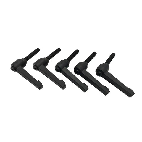 Heavy Duty Handle For SBR Bearing Block M6 X 12mm Rod, Fully Supported Linear Rail Guide And Linear Shaft Slide Ball Bearing Block in black
