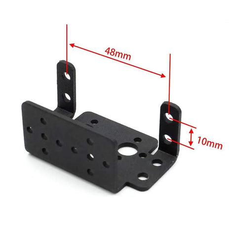 Elechawk black metal pan-tilt servo mount bracket for MG996R/S3003 steering gear robot car boat
