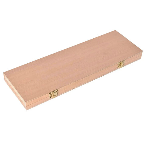 Wooden case for 12-Pack Hardened Steel Angle Gauge Block Set With Case For Lathes And Milling, Go-To For Machinists And Inspectors