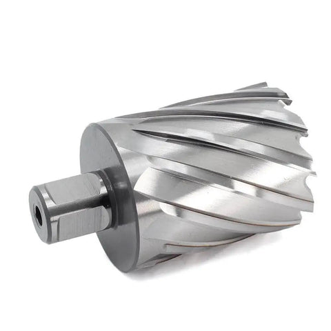 Heavy Duty Annular Cutter For Magnetic Drill Press By OSCARBIDE One And Fifteen Sixteenths Inch Cutting Diameter Two Inch Depth Of Cut Three Quarter Inch Weldon Shank With Two Flats Pilot Pin Drills Large Holes Fast