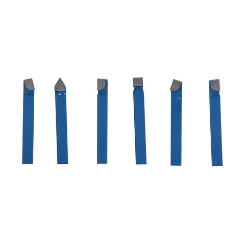 10 Pack Quarter Inch Metal Lathe Cutting Tools With Carbide Tips C6 Bits For Turning Boring And Chamfering on white background