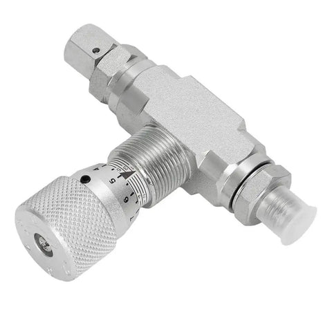Mini Excavator Hydraulic Flow Control Valve With L08 Thread And M14 Connections STB G3/8 Three Eighths Inch Size Valve