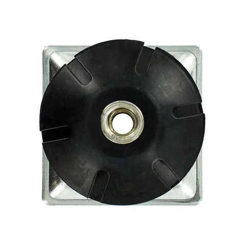 Double Star Threaded Caster Insert In Heat Treated Steel Fits 2 Inch Square Tube 16-18 Gauge With 3/8-16 Thread Pack Of 4