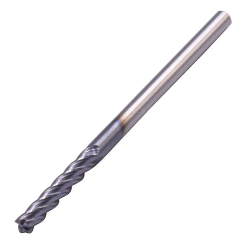 Pro Grade 5 Piece Solid Carbide Long End Mills AlTiN Coated 4 Flute 30 Degree Helix For Precision Milling Eighth Inch Cutting Diameter