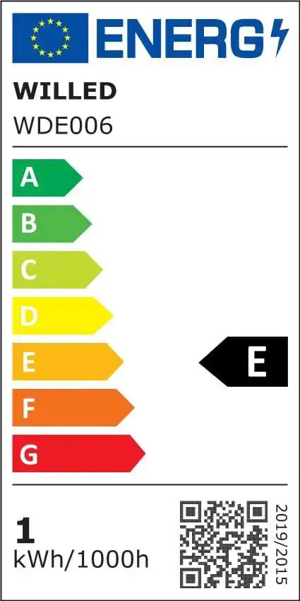Energy efficiency label with rating E for Motion Sensor Night Lights 4 Pack Wireless Indoor Lighting For Stairways Hallways Kitchens Closets Cabinets And Bedrooms And Kids Rooms With Built In Rechargeable Batteries No Fuss Setup And A 3 In 1 Charging Cable Energy Efficient And Easy To Install.