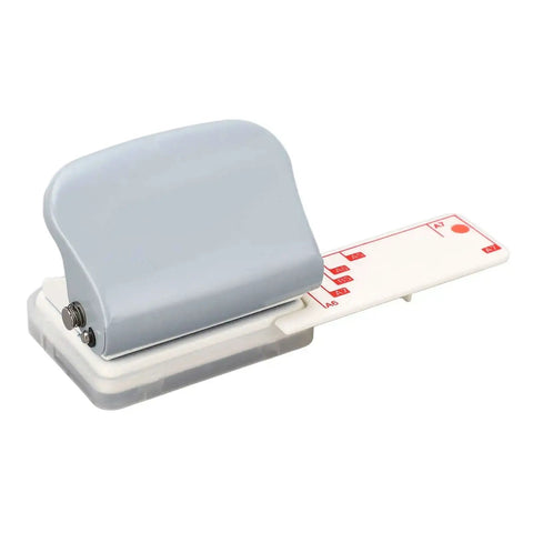 3 Hole Punch Portable Handheld Paper Punch For A7 And A4 With All Metal Body Positioning Post and Ruler 5 Sheet Capacity
