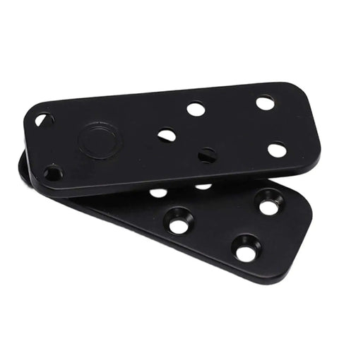 Black plates from Concealed Pivot Hinge For Secret Doors And Bookcases, Built To Last Heavy Duty 570Lb Load Bearing, 360 Degree Rotation