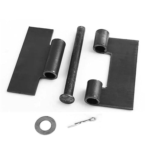 MOUNTAIN_ARK 4-pack weldable door hinges, 4-1/2 x 4-1/4 in, heavy-duty metal gate butt hinges with pins, washer, cotter pin