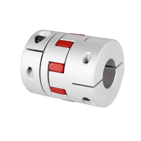 Aviation Aluminum Shaft Coupling With 12.7 To 19mm Bore 35mm Diameter And 50mm Length Plum Shaped Top Wire Clamp