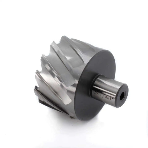 Annular Cutter for Magnetic Drill Press Oscarbide 2-1/4 Inch Diameter, 1 Inch Cutting Depth, 3/4 Inch Weldon Shank With 2 Flat Pilot Pin, Dual Teeth