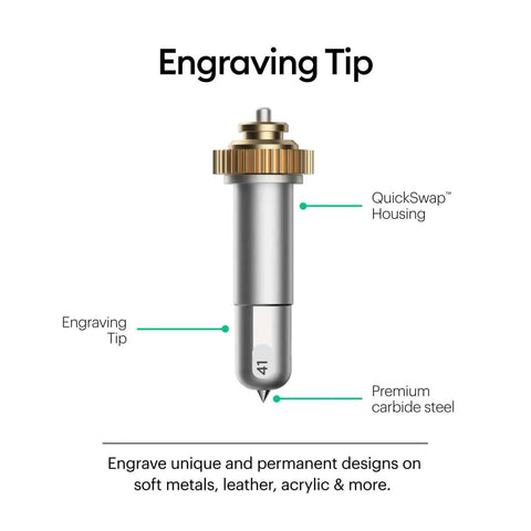 Pro Grade Engraving Tip With QuickSwap Housing And Premium Carbide Steel For Glass Metal And More Delivers Lasting Sharp Designs