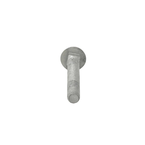 Front view of 1/4-20 Inch Galvanized Carriage Bolt Kit For Exterior Use Grade A Coarse Full Thread 1-3/4 Inch Length 100 Pack