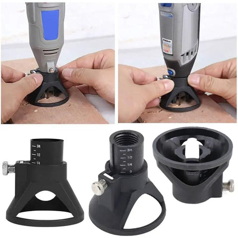 Dual Pack Rotary Tool Guide Router Attachment Locator With Depth Gauge for precise cutting and positioning by TorSor