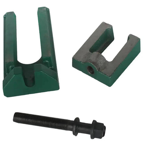 Adjustable Machine Leveling Feet With Cast Iron Pads Set Of 2, heavy duty stabilizers for machinery, includes M16 bolt.
