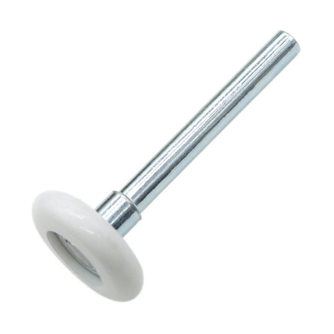 Quiet White Nylon Garage Door Rollers With 1 and 8 Inch Wheels And 4 Inch Stems, Easy Swap For Garage Tracks, Premium Sealed 11 Ball Bearings, Smooth And Low Noise Operation, Pack Of 10