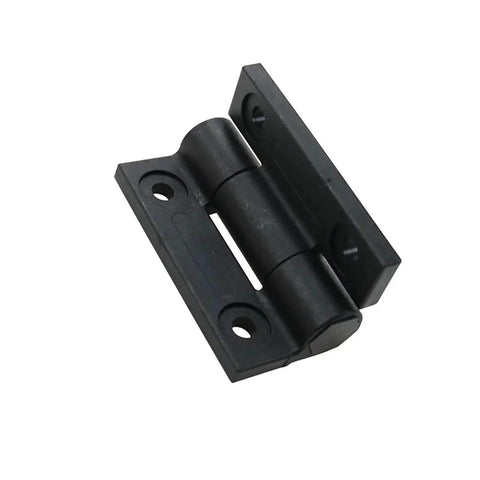 Flat Opening Torque Hinge Plastic Hinge With Adjustable Torque White 1 Pack Door Hardware Hinges For Home Cabinets Exterior Doors Smooth Action Easy Install Durable White Finish black hinge close-up