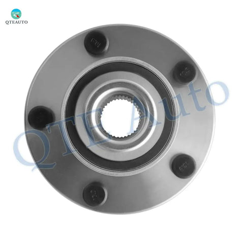 Top view of Two Front Wheel Hub Bearing Assemblies Replacement For 2004 2005 Mazda 3 Direct Fit Bolt On Drop In Kit With Premium OEM Grade Hubs For Smooth Ride Quiet Operation And Long Lasting Wheel Bearing Performance.