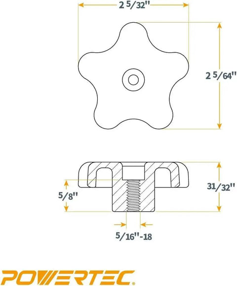Diagram of Five Star Knobs And Tee Bolts Set For T Slot Track Accessories Go To Kit Five Sixteenth Inch Eighteen Thread Twenty Five Piece Kit