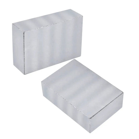 Two Pack 1 X 2 X 3 Inch Machinist Milling Blocks No Holes Pro Grade Hardened Tool Steel With Precision Ground Sides Tolerance 0.0002 Inch HRC 57 To 62 Ideal For Mounting Work Grinding And Layout.