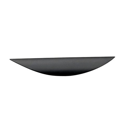 Swansea Collection 5 1/16-Inch Center-To-Center Matte Black Modern Cabinet And Drawer Finger Pull Handle for Kitchen, 10 7/8-Inch Length