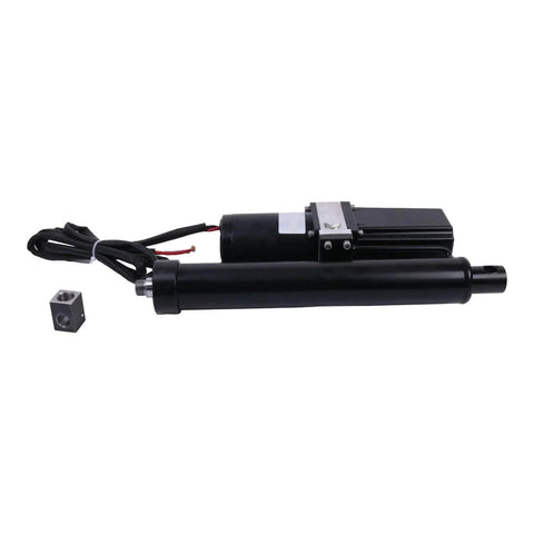 Heavy Duty 12V Electric Linear Actuator With 10 Inch Stroke 2300 Lbs Load Capacity shown from the side with wiring visible.