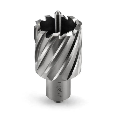 Slugger Annular Cutter Kit for Magnetic Drill Press, 1-3/8 Inch Cutting Diameter, 3/4 Weldon Shank, 1 Inch Cutting Depth