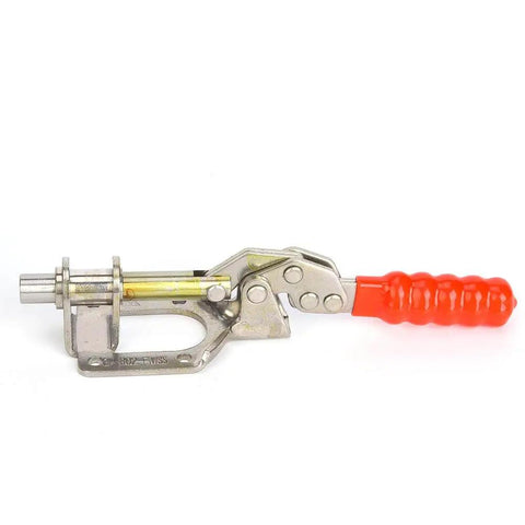 Toggle Clamp Quick Release Push Pull Type Beefy Heavy Duty Clamp With 300 Lbs Holding Capacity And Anti Slip Rubber Pressure Tip For Woodworking Jigs And Welding Fixtures Made From 304 Stainless Steel