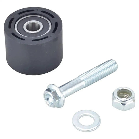Sealed Chain Roller OEM Replacement Direct Fit For Honda Gas-Gas KTM Suzuki Yamaha 34-24mm Black, with mounting hardware.