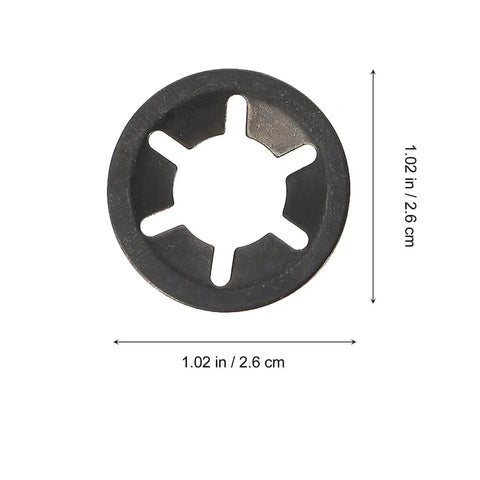 Carbon Steel Bearing Clamping Ring 1.02 Inch Blackened Finish Built To Last Retaining Washer Locking Ring for Bearings Shafts Axles