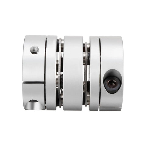 uxcell 8mmx10mm clamp-tight motor shaft diaphragm coupling, aluminum, side view
